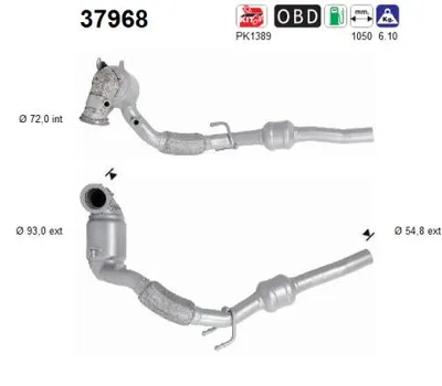 Catalyseur Vw PASSAT B8 · Vw PASSAT B8 Variant · Skoda SUPERB III
