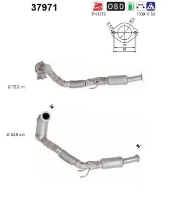 Catalyseur Vw GOLF VII · Vw PASSAT B8 · Vw PASSAT B8 Variant
