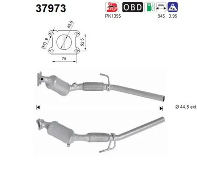 Catalyseur Seat IBIZA V · Vw POLO VI