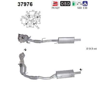 Catalyseur Audi A1 · Audi A1 Sportback · Seat IBIZA IV ST