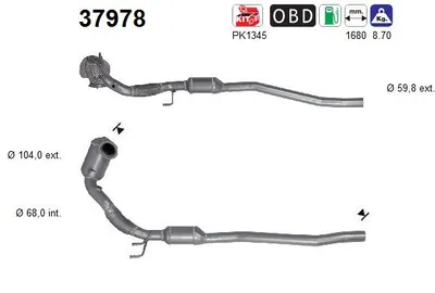Catalyseur Seat ATECA · Vw T-ROC · Audi Q2