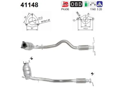 Catalyseur Alfa Romeo 147