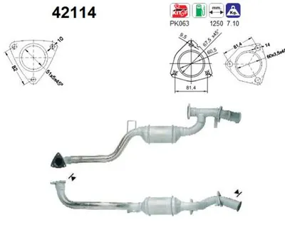Catalyseur Audi 100 C4 Saloon · Audi 100 C4 Avant · Audi A6 C4