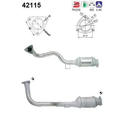 Catalyseur Audi COUPE B3 · Audi 80 B4 Saloon · Audi 80 B4 Avant