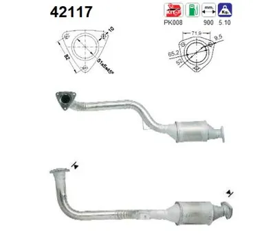 Catalyseur Audi 100 C4 Saloon · Audi 100 C4 Avant