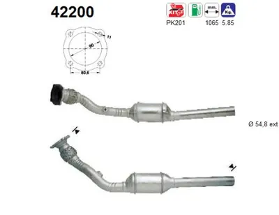 Catalyseur Audi A3 · Vw GOLF IV · Audi TT