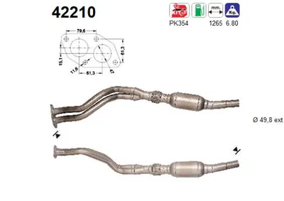 Catalyseur Audi A4 B5 Avant · Vw PASSAT B5 · Vw PASSAT B5 Variant