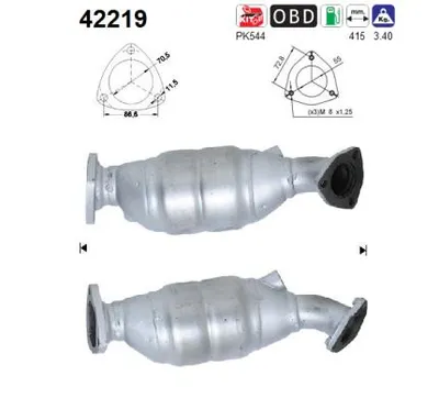 Catalyseur Audi A4 B5 Avant · Vw PASSAT B5.5 · Vw PASSAT B5.5 Variant