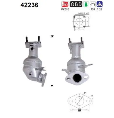 Catalyseur Vw GOLF IV · Vw GOLF IV Variant · Vw BORA I