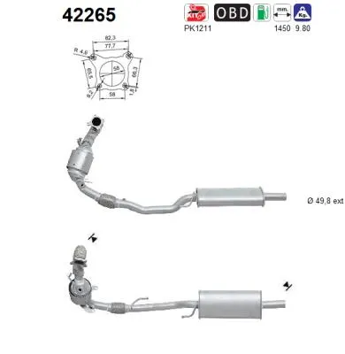 Catalyseur Audi A1 Sportback · Audi A1 · Skoda RAPID Spaceback