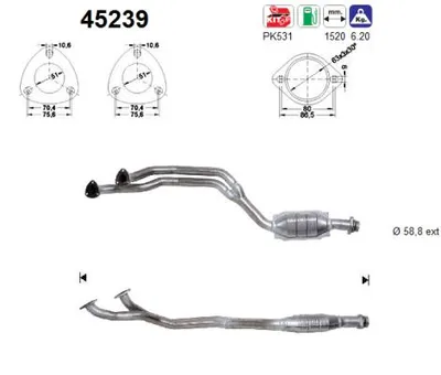 Catalyseur Bmw 3 Compact