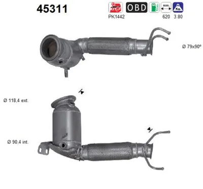 Catalyseur Mini MINI · Bmw 2 Active Tourer · Mini MINI CLUBMAN