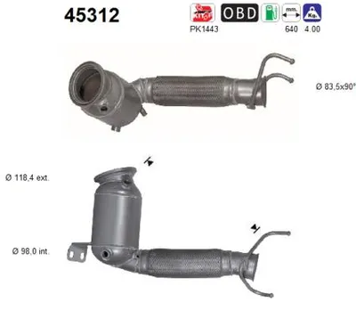 Catalyseur Bmw 2 Active Tourer · Bmw 2 Gran Tourer · Mini MINI CLUBMAN