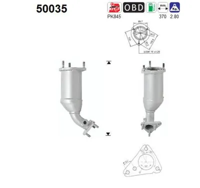 Catalyseur Chevrolet MATIZ · Daewoo MATIZ · Chevrolet SPARK