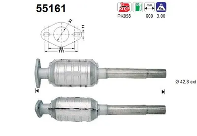 Catalyseur Fiat PUNTO · Fiat PUNTO Convertible · Lancia Y