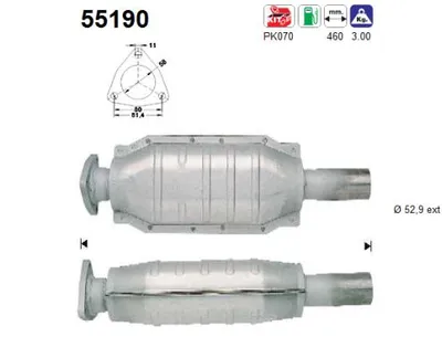Catalyseur Fiat BRAVA · Fiat BRAVO I · Lancia DELTA II