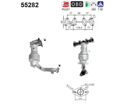 Catalyseur Fiat PUNTO · Fiat PUNTO Hatchback Van