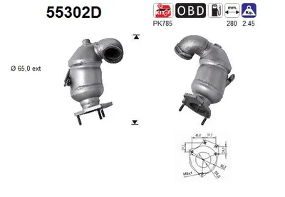 Catalyseur Fiat STILO · Fiat STILO Multi Wagon · Alfa Romeo 147