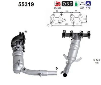 Catalyseur Fiat SEICENTO / 600