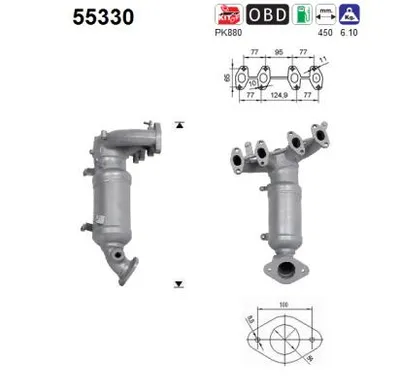 Catalyseur Alfa Romeo MITO · Fiat PUNTO Hatchback Van · Fiat PANDA