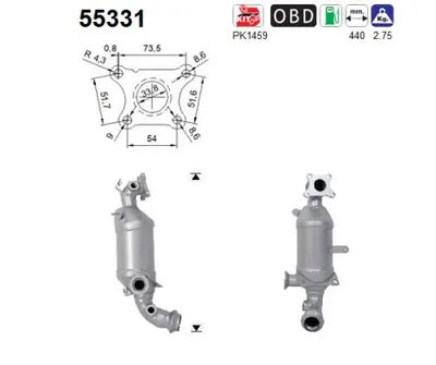 Catalyseur Fiat 500 · Fiat PANDA · Fiat 500 C