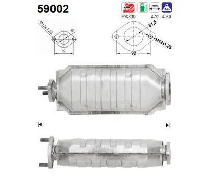 Catalyseur Mitsubishi SANTAMO · Hyundai SANTAMO