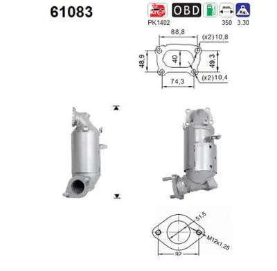 Catalyseur Kia CEE'D · Kia CEE'D Sportswagon · Kia PRO CEE'D