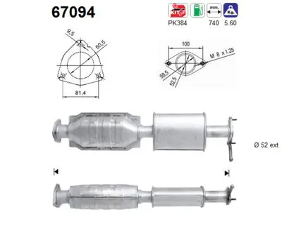 Catalyseur Lancia LYBRA · Lancia LYBRA SW