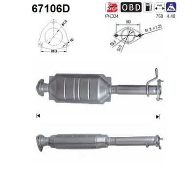 Catalyseur Lancia LYBRA · Lancia LYBRA SW