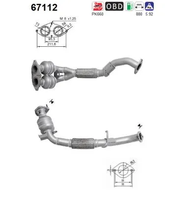 Catalyseur Lancia LYBRA · Lancia LYBRA SW