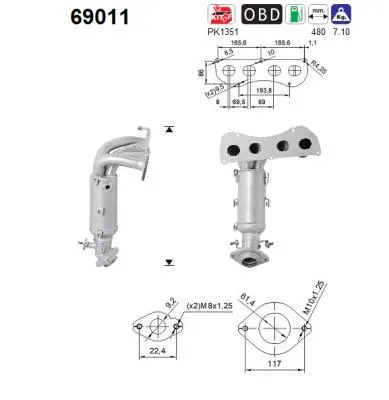 Catalyseur Toyota RAV 4 IV · Lexus NX