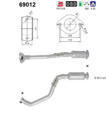 Catalyseur Toyota RAV 4 IV · Lexus NX