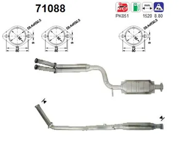 Catalyseur Mercedes-Benz 124 Saloon · Mercedes-Benz 124 T-Model · Mercedes-Benz 123 Coupe