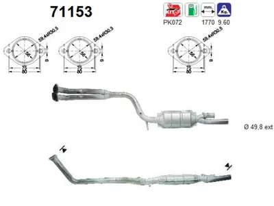 Catalyseur Mercedes-Benz 190
