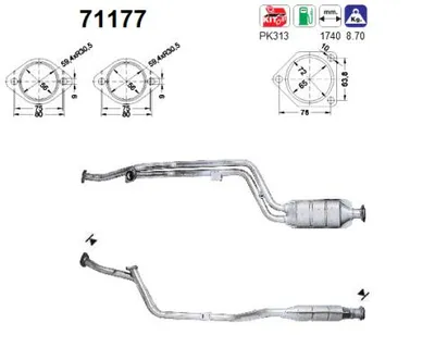 Catalyseur Mercedes-Benz C-CLASS