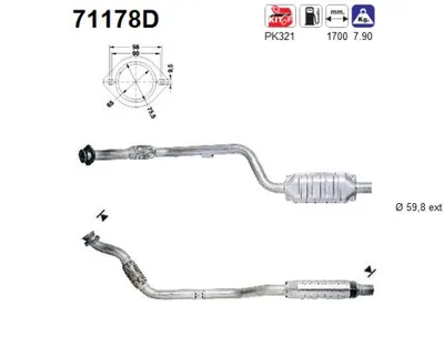 Catalyseur Mercedes-Benz C-CLASS · Mercedes-Benz C-CLASS T-Model
