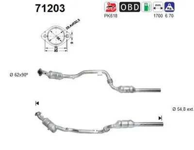 Catalyseur Mercedes-Benz E-CLASS T-Model · Mercedes-Benz E-CLASS