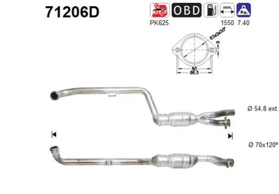 Catalyseur Mercedes-Benz E-CLASS · Mercedes-Benz E-CLASS T-Model