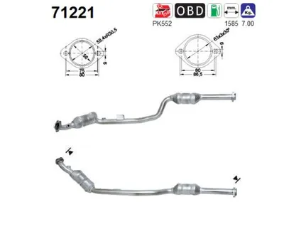 Catalyseur Mercedes-Benz E-CLASS · Mercedes-Benz E-CLASS T-Model