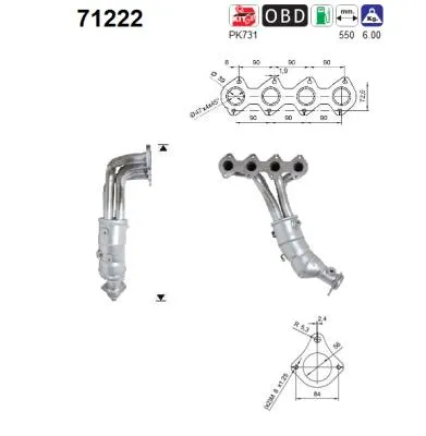 Catalyseur Mercedes-Benz CLK · Mercedes-Benz C-CLASS · Mercedes-Benz C-CLASS T-Model