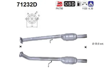 Catalyseur Mercedes-Benz VIANO · Mercedes-Benz VITO / MIXTO Van · Mercedes-Benz VITO Bus