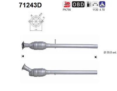 Catalyseur Mercedes-Benz VIANO · Mercedes-Benz VITO / MIXTO Van · Mercedes-Benz VITO Bus