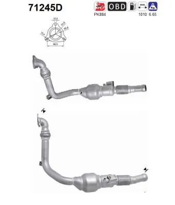 Catalyseur Mercedes-Benz VIANO · Mercedes-Benz VITO / MIXTO Van · Mercedes-Benz VITO Bus