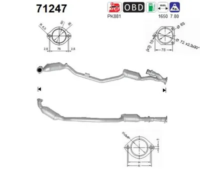 Catalyseur Mercedes-Benz C-CLASS · Mercedes-Benz C-CLASS T-Model · Mercedes-Benz CLK