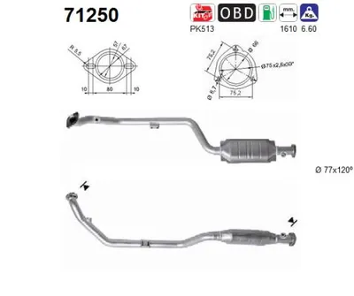 Catalyseur Mercedes-Benz SLK