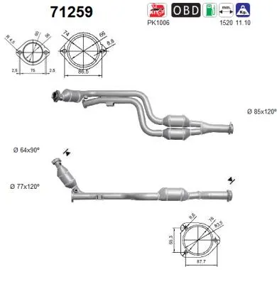 Catalyseur Mercedes-Benz CLK · Mercedes-Benz CLK Convertible · Mercedes-Benz C-CLASS T-Model