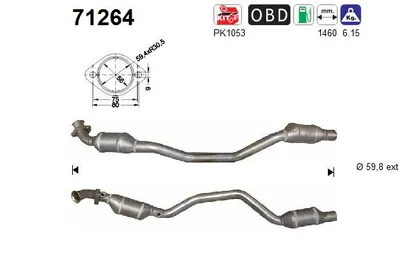 Catalyseur Mercedes-Benz SL