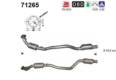 Catalyseur Mercedes-Benz SL