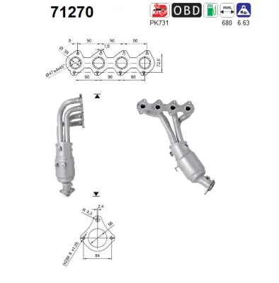 Catalyseur Mercedes-Benz C-CLASS T-Model · Mercedes-Benz C-CLASS Coupe · Mercedes-Benz CLK