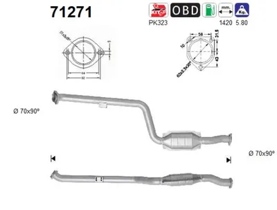 Catalyseur Mercedes-Benz E-CLASS